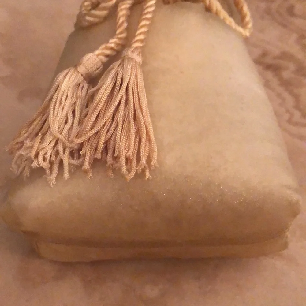 GOLDEN BAG WITH BATH SALTS • TASSEL TIE • UNOPENED